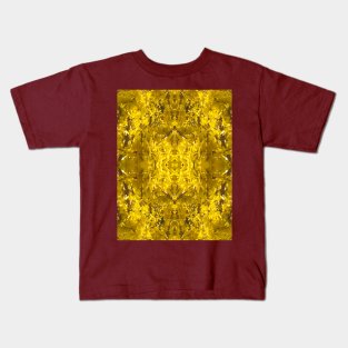 Yellow Forsythia Pattern Kids T-Shirt